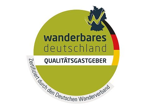 Zertifizierungslogo "wanderbares deutschland - QUALITÄTSGASTGEBER"