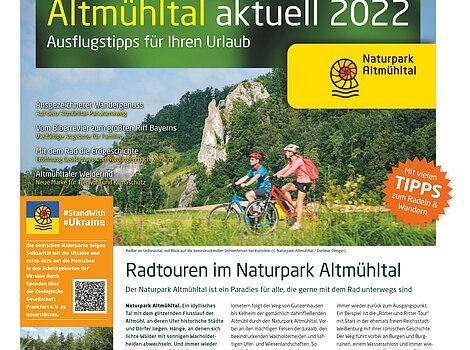 Titelseite der Gästezeitung "Altmühltal aktuell"