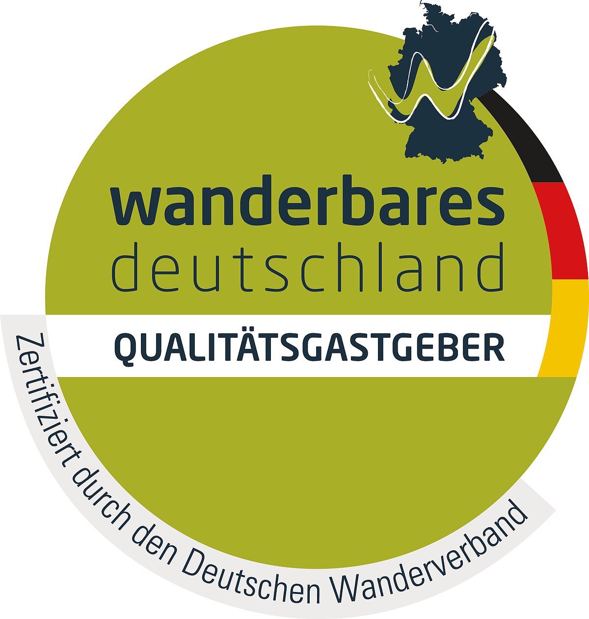 Zertifizierungslogo "wanderbares deutschland - QUALITÄTSGASTGEBER"